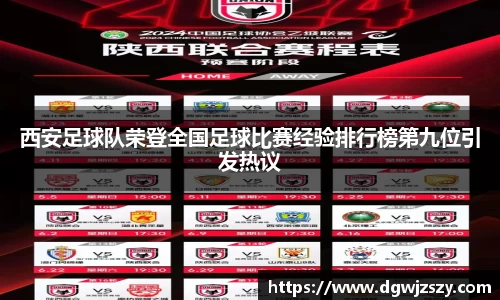 西安足球队荣登全国足球比赛经验排行榜第九位引发热议